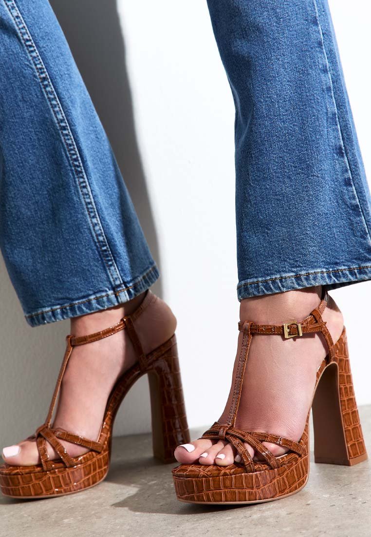 New Look High heeled sandals - rust