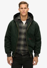 Superdry & Co PLUS HOODED - Jas - jet set green