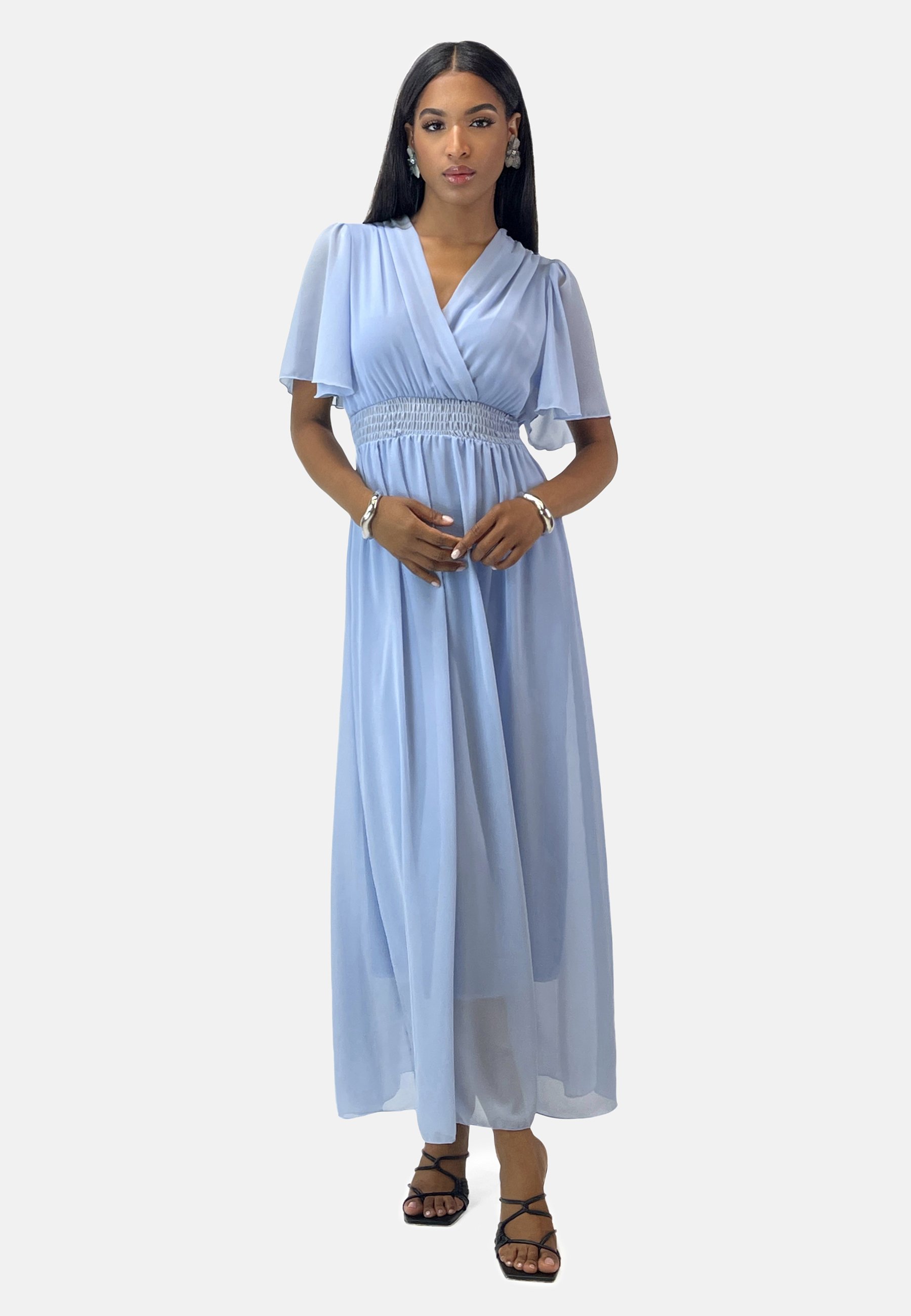 chinese dress ladies Floral Tapestry V Neck Maxi Dress – FARM Rio