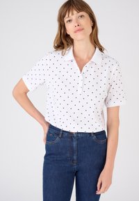 Damart Polo - blanc pois