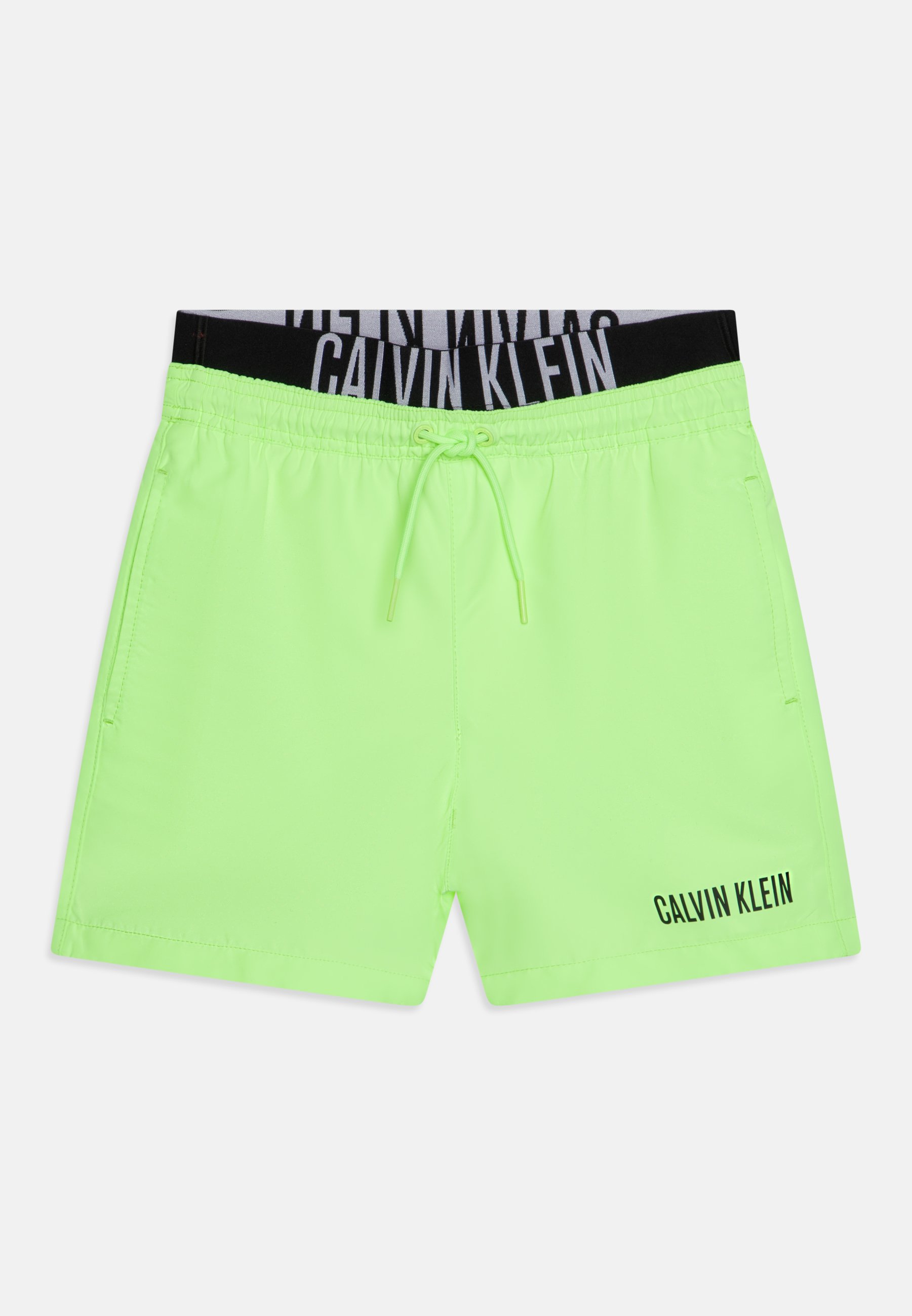 Swim Mens Green Calvin Klein Swim Shorts Calvin Klein Core Logo