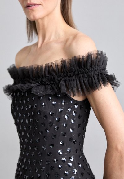 Needle & Thread LOVE LETTER OFF SHOULDER ANKLE GOWN - Gallakjole - graphite