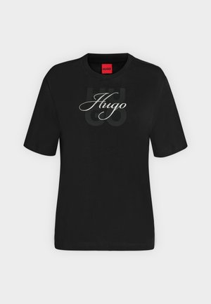 HUGO, DASHIRE - T-shirt imprimé - black