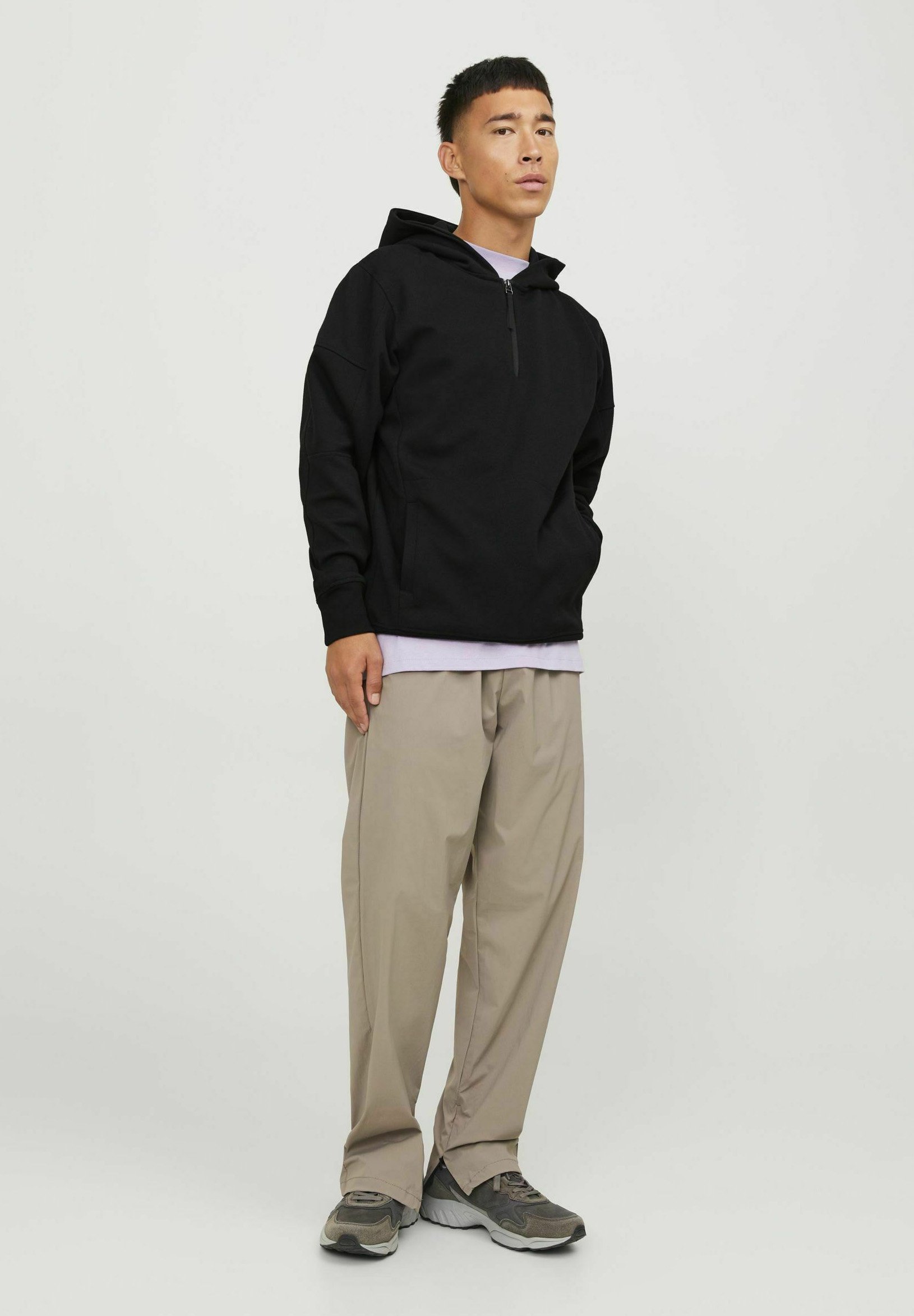 JACK & JONES Felpa Con Cappuccio Uomo – Morbida Interna Spazzolata, Stampa Pigmentata, Taglio Normale