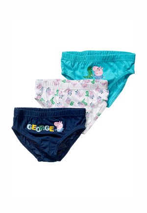 GEORGE & DINO 3 PACK - Kalhotky - blau/grün/weiß/grau