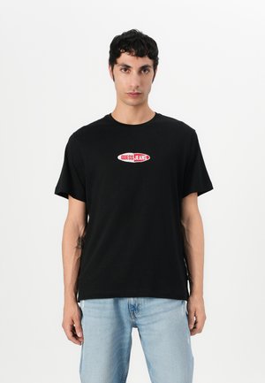 Guess Jeans SMALL LOGO TEE - T-Shirt print - jet black