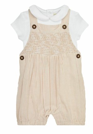 JoJo Maman Bébé 2-PIECE SMOCKED COLLAR SET STANDARD - Body / Bodystocking - natural