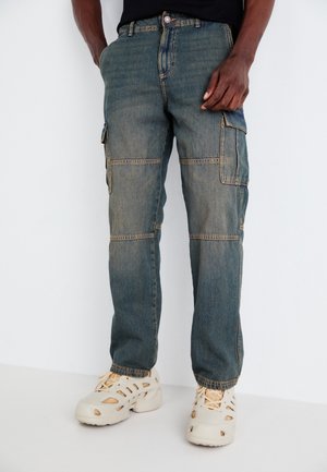 Jack & Jones JJIEDDIE JJWADE  - Jean large - blue denim