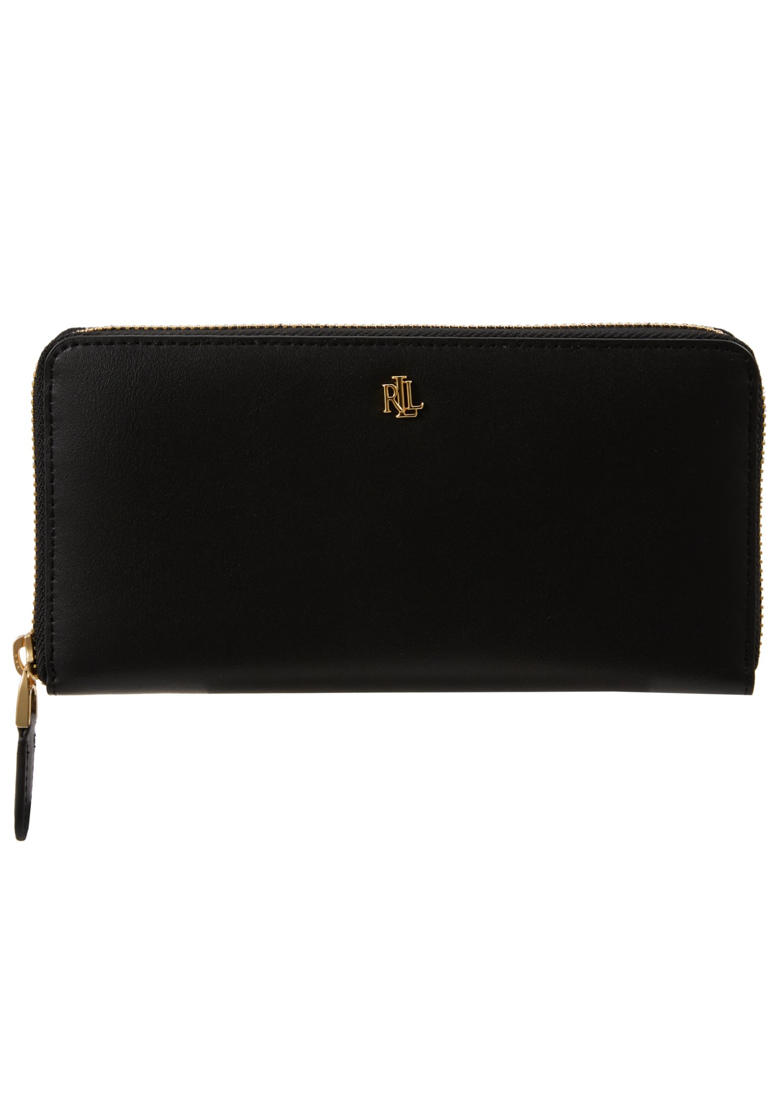ralph lauren leather continental zip wallet