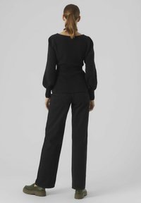 Vero Moda VMFLAVOUR PEPLUM  - Džemperis - black