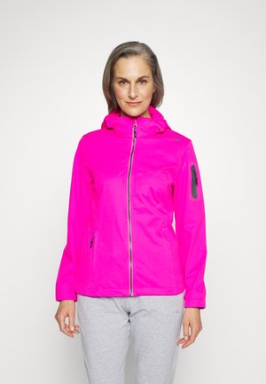 ZIP HOOD - Softshellová bunda - purple fluo
