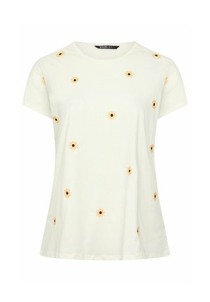 Yours Clothing, PLUS SIZE T-SHIRTS - T-shirt con stampa - white