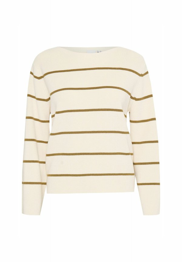 IHBOSTON - Jumper - almond milk wlizard stripe3
