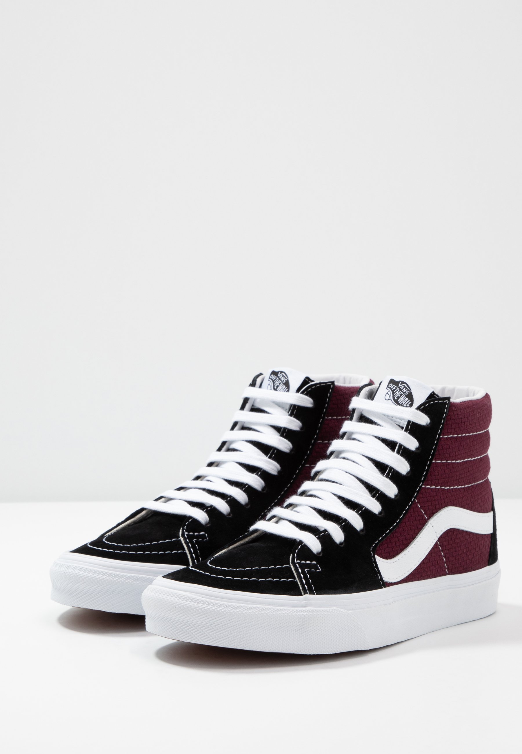 vans sk8 hi black port royale