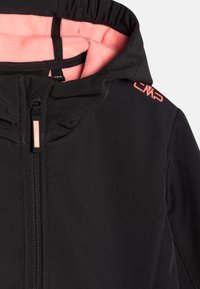 CMP KID JACKET FIX HOOD - Softshelljacke - antracite/lotus