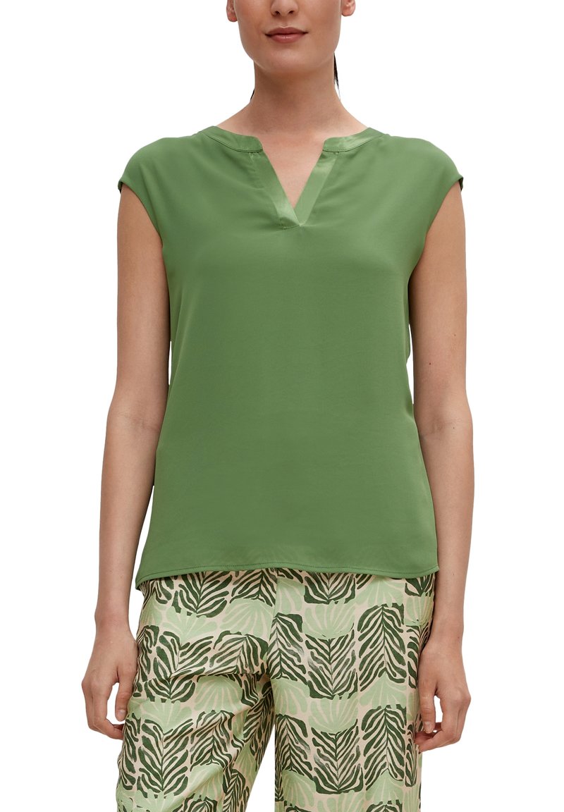 Damen Hemdblusen | comma Bluse bright green/grün - QS25764 Damen Hemdblusen | comma Bluse bright green/grün - QS25764