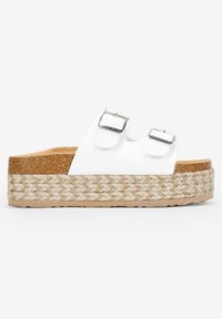 Heeled mules - blanco
