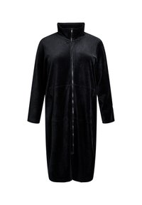 MIT REISSVERSCHLUSS UND TASCHEN - Kućni ogrtač - black
