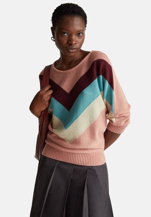 WITH STRANGER THINGS INLAY - Pullover - pink