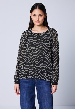 MIT ZEBRA-PRINT - Blůza - grau
