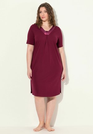 DETAIL V-NECK - Nightie - wine red