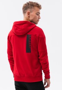 Ombre Felpa con zip - red