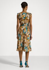Lauren Ralph Lauren Petite FLORAL BELTED CRINKLE GEORGETTE DRESS - Vapaa-ajan mekko - cream/multi