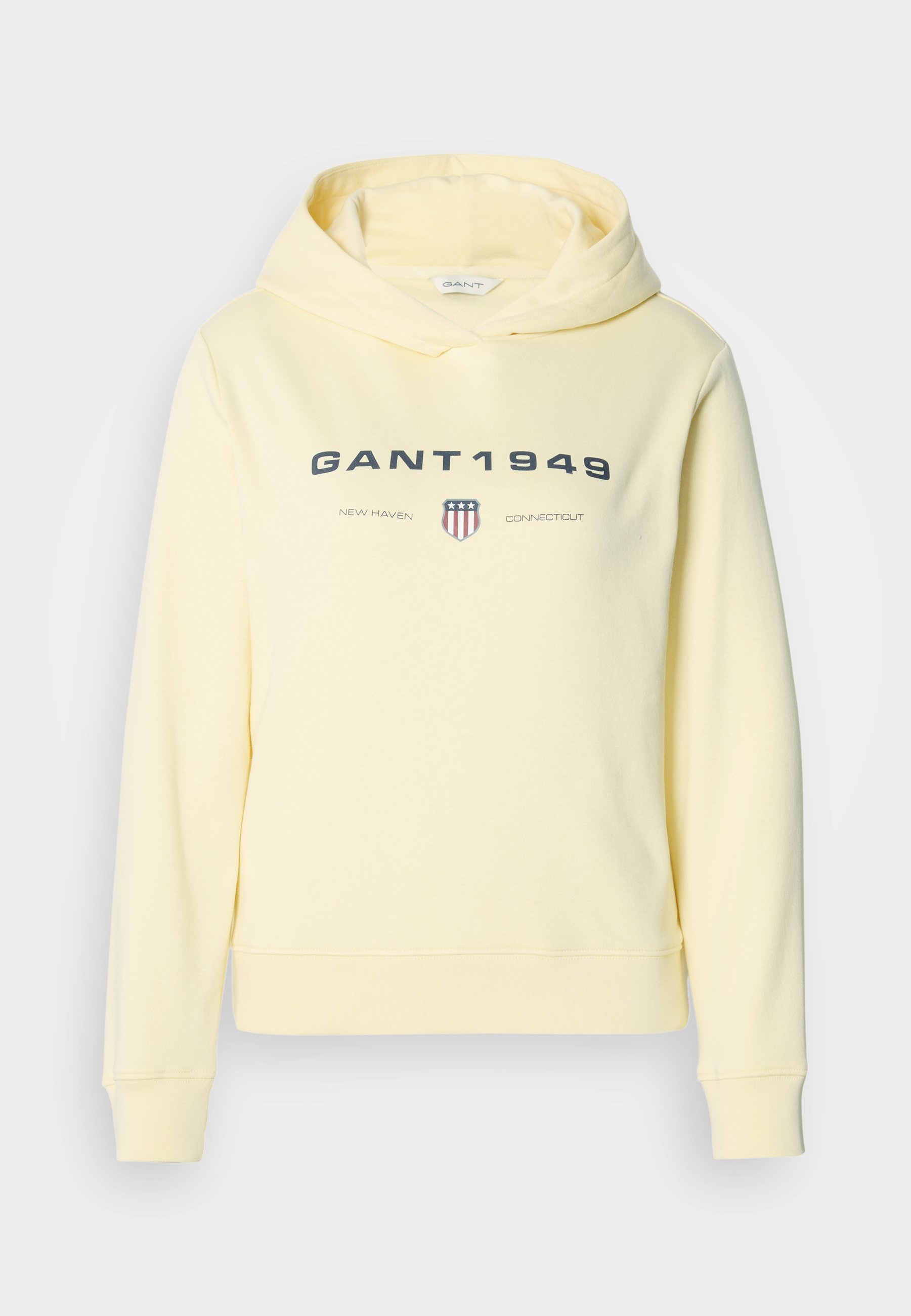 GANT GRAPHIC HOODIE - Mikina s kapucí - vanilla yellow