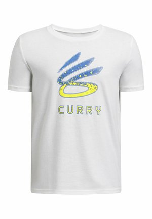 Under Armour CURRY LOGO - T-shirt imprimé - white