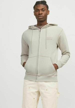 Jack & Jones KAPUZEN - Zip-up sweatshirt - moonbeam