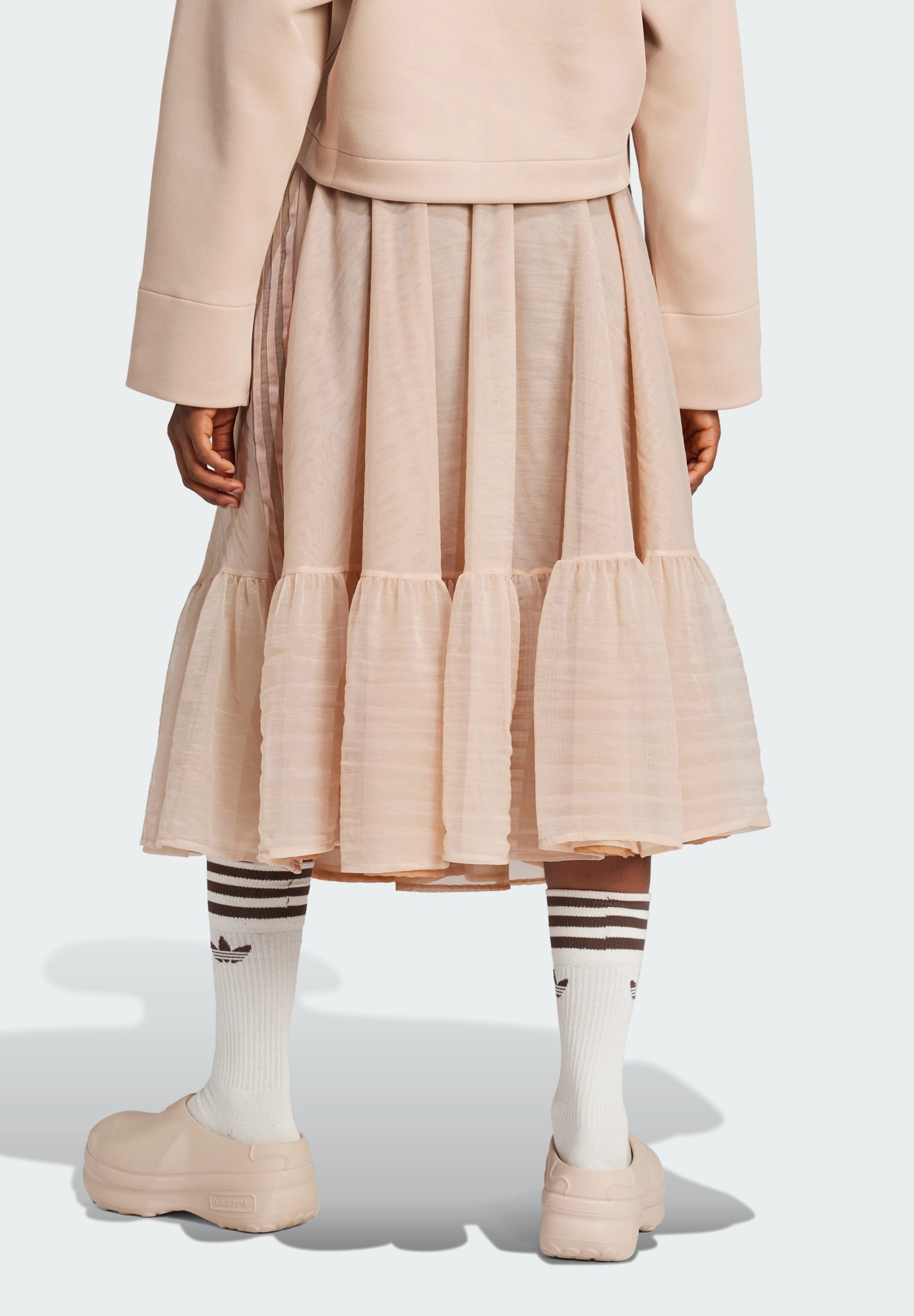 adidas Originals WAISTBAND TULLE MAXI - A-line skirt - ash