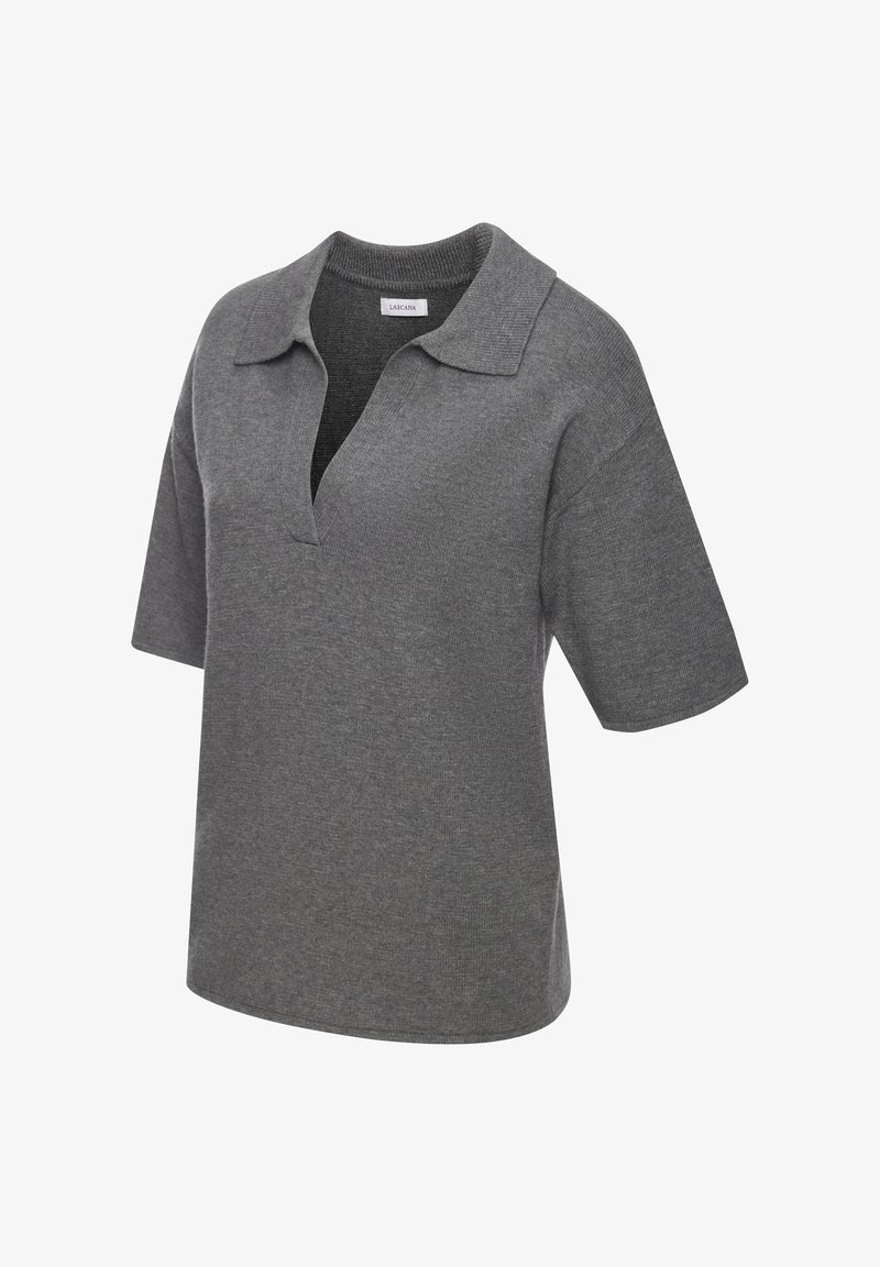 LASCANA Polosärk - dunkelgrau