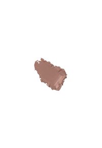 Swatch di rossetto opaco in un colore rosa tenue, con una texture cremosa e una forma leggermente irregolare, su uno sfondo bianco semplice.