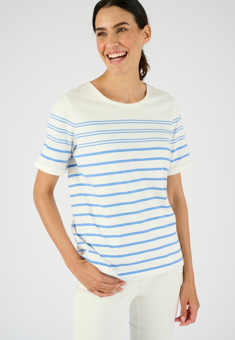 Damart T-shirt imprimé - bleu rayé