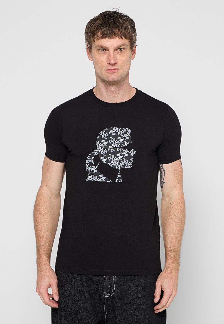 Karl Lagerfeld T-shirt print zwart