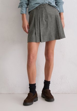 NADELSTREIFEN - Jupe plissée - multi rocky grey melange
