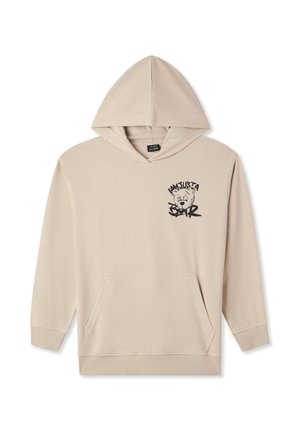 Felpa con cappuccio - bianco perla