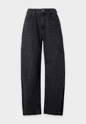 adidas Originals, PANTS - Дънки с широк крачол - medium black denim