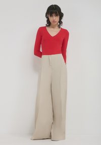 Calliope À COL EN V - Maglietta a manica lunga - rouge