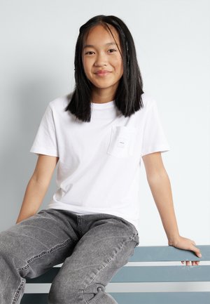 POCKET UNISEX - T-shirt - bas - white