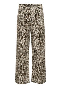 ZEEKA - Sirgete säärtega teksad - black denim leopard