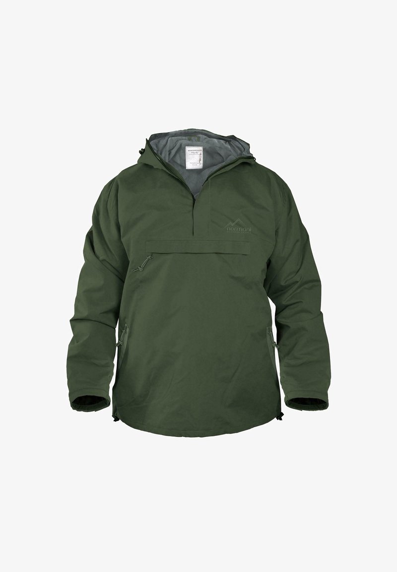 normani Outdoor Sports Wasserdichter Regen Schlupf Winterjacke Anorak mit Fleecefutter - Winterjacke - oliv