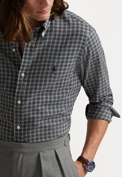 Polo Ralph Lauren CUSTOM FIT PLAID TWILL SHIRT - Marškiniai - grey heather multi