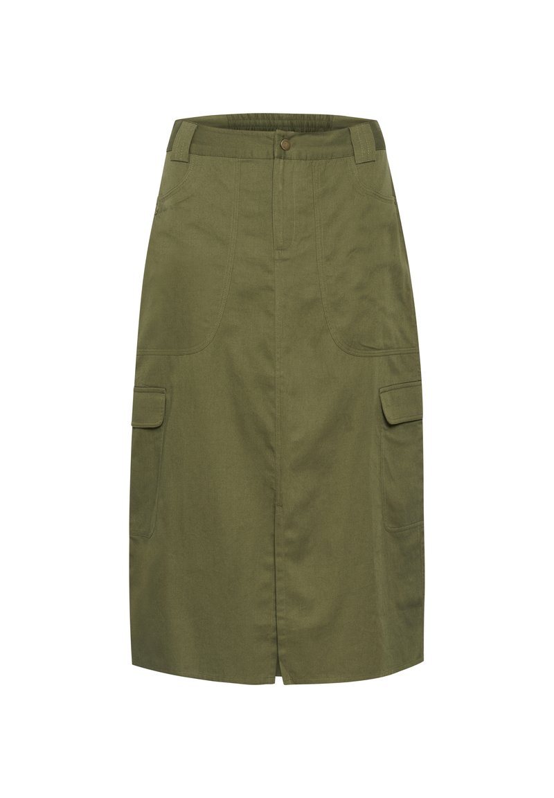Kaffe Jeansrok donkergroen