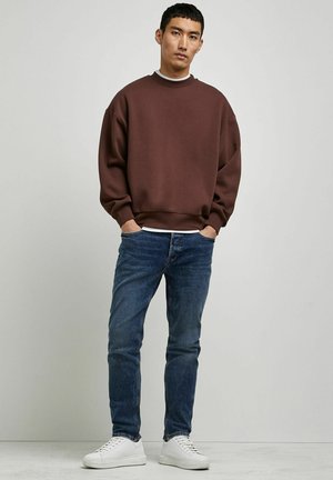 BLUE DISTRESSED FADED WASH - Jeans slim fit - blue