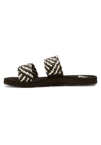 Roxy - PORTO SLIDE - Mules - black white Thumbnail Image 1