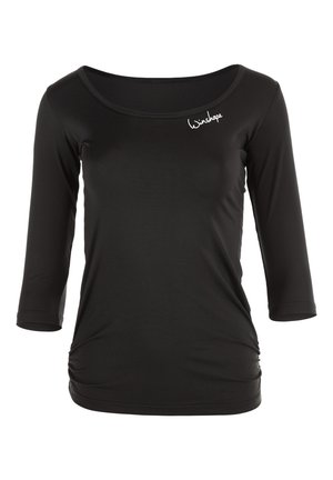 Langærmet T-shirt - black