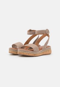 Tamaris Sandali con plateau - taupe