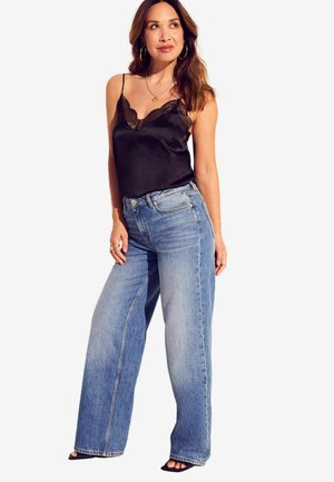 WIDE LEG - Relaxed fit jeans - denim