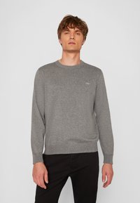 GANT - CLASSIC C NECK - Sweatshirt - dark grey melange Miniatyrbilde 1